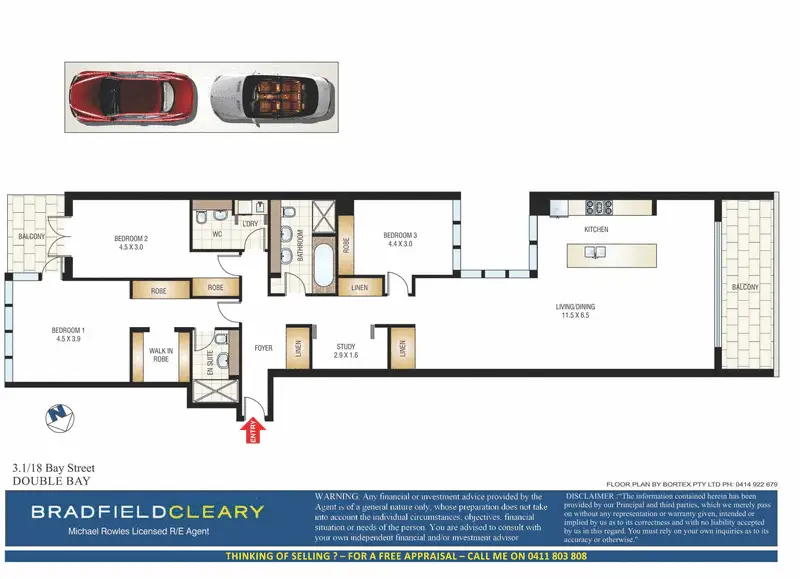 3/18 Bay Street, Double Bay Sold by Bradfield Badgerfox - image 1