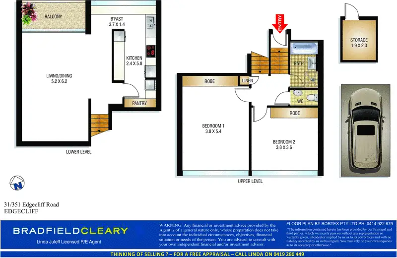 31/351 Edgecliff Road, Edgecliff Sold by Bradfield Badgerfox - image 1