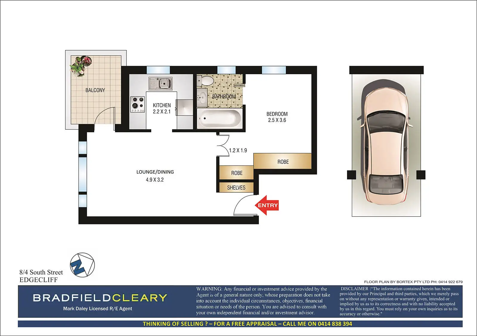 8/4 South Street, Edgecliff Sold by Bradfield Badgerfox - image 1