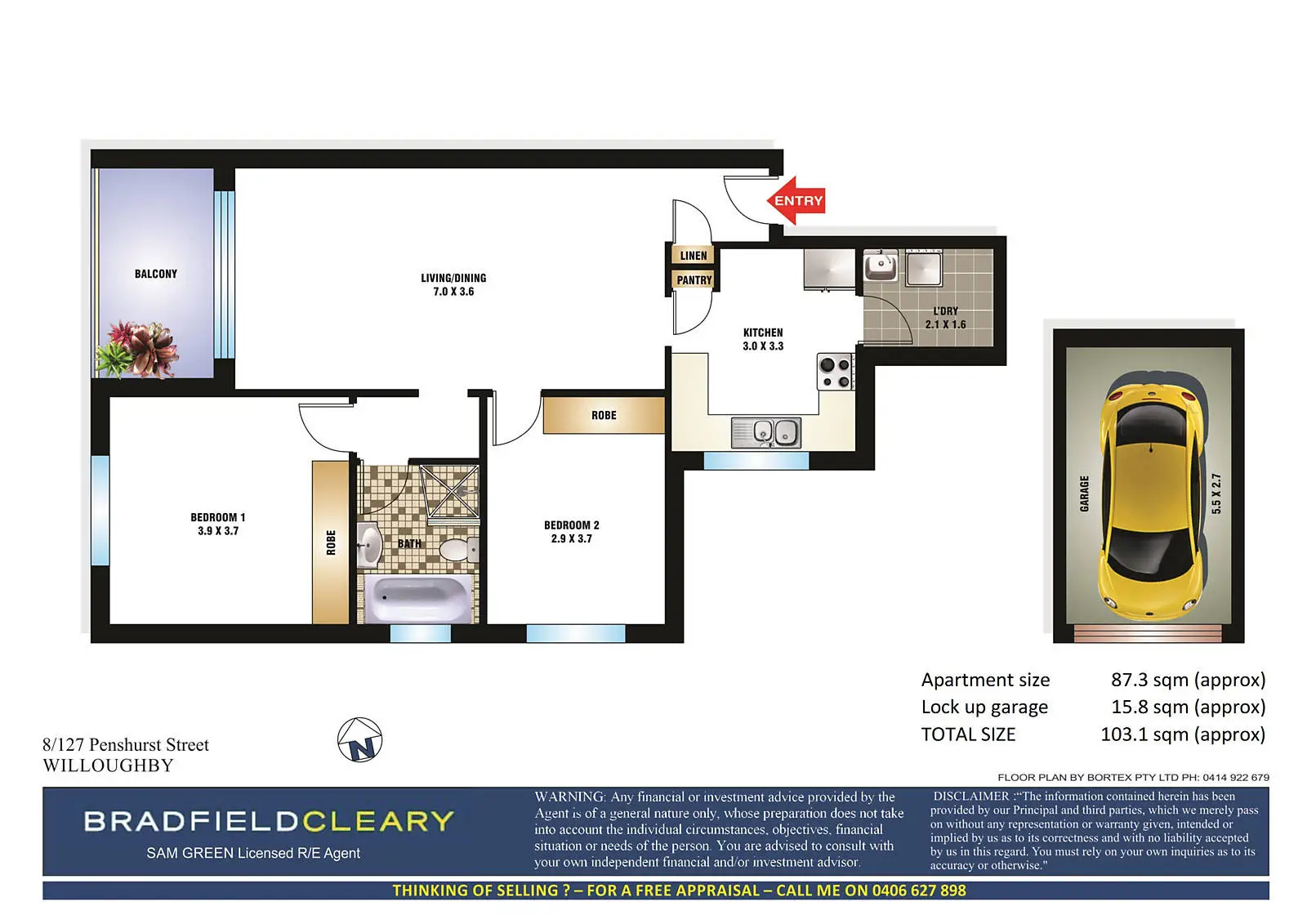 8/127 Penshurst Street, Willoughby Sold by Bradfield Badgerfox - image 1