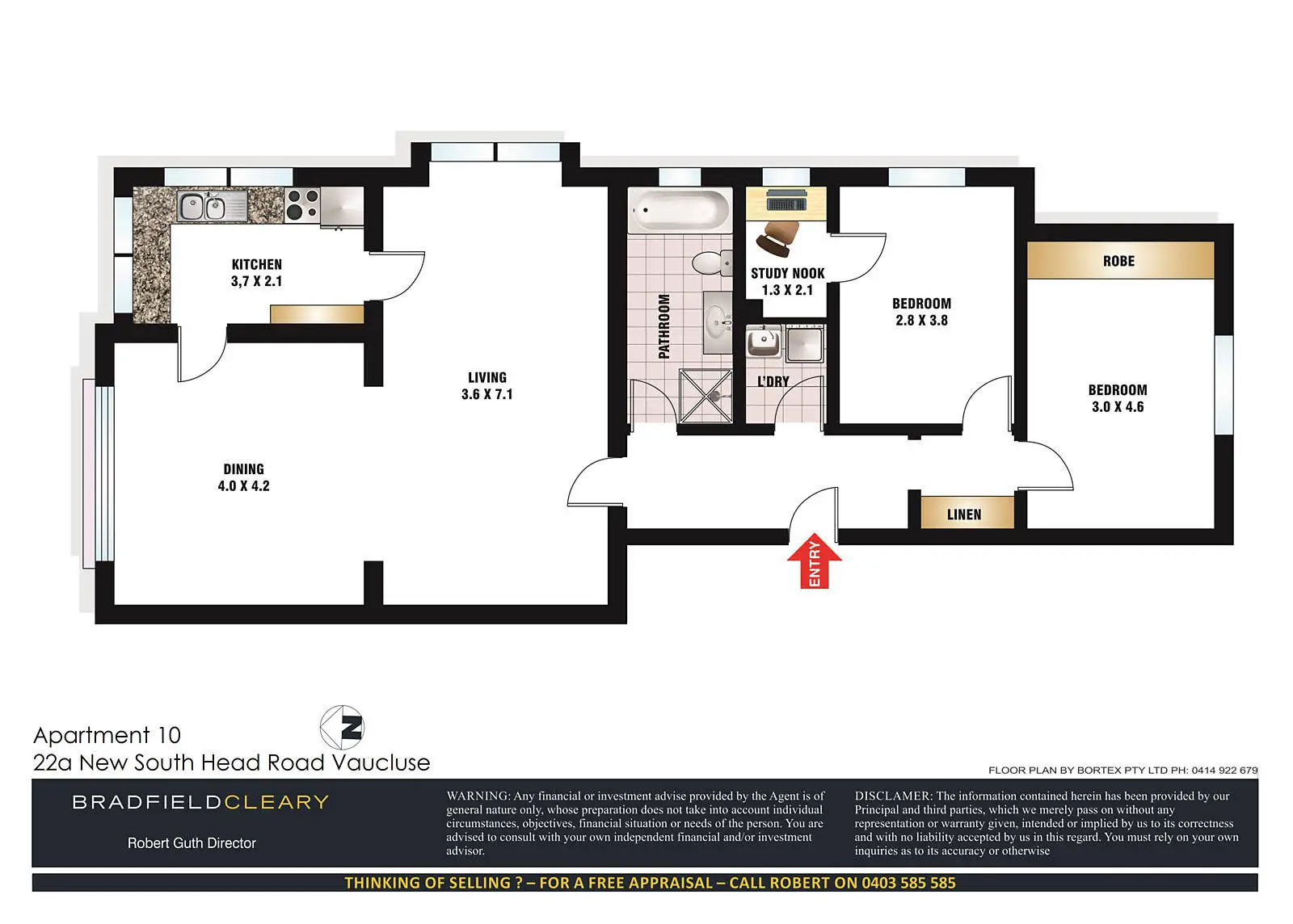 10/22A New South Head Road, Vaucluse Sold by Bradfield Badgerfox - image 1