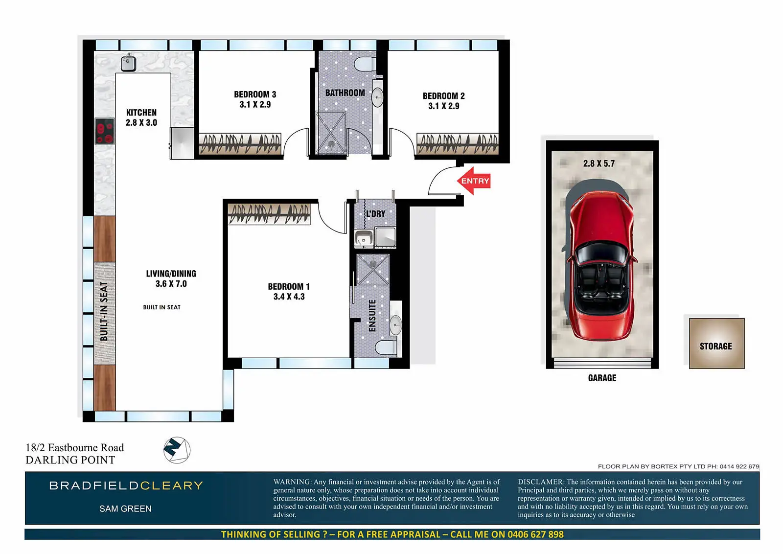 18/2 Eastbourne Road, Darling Point Sold by Bradfield Badgerfox - image 1