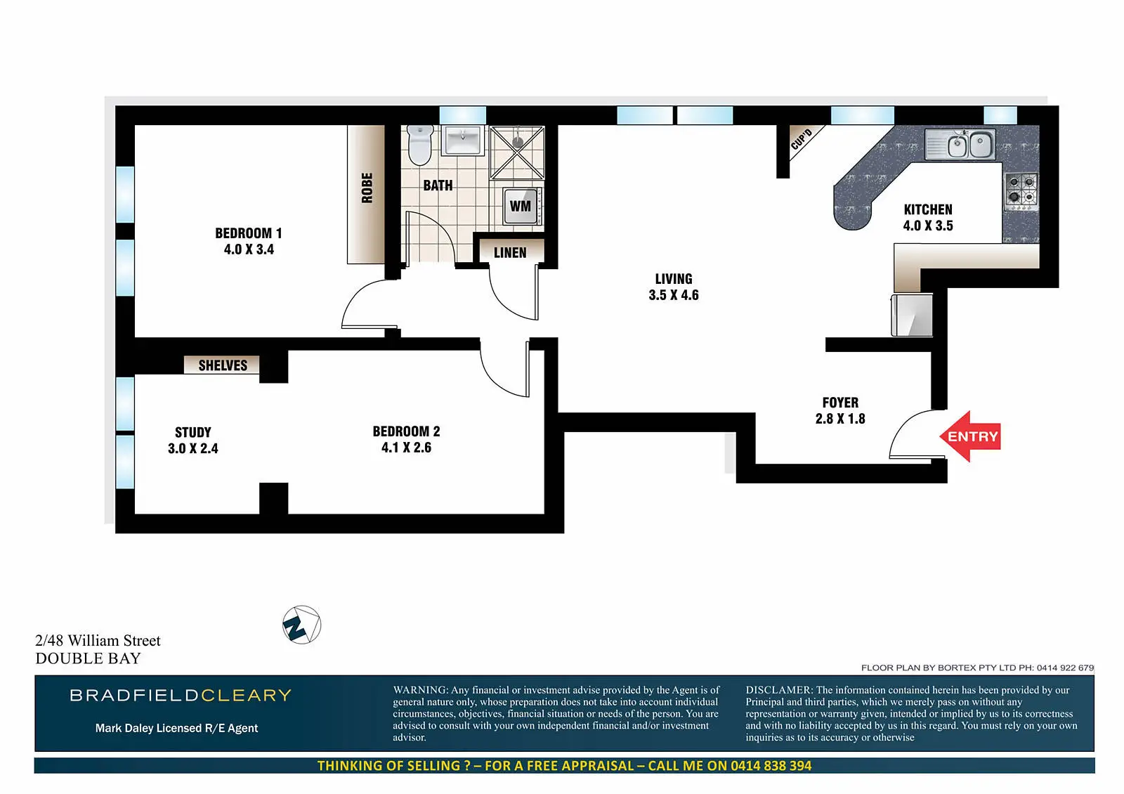 2/48 William Street, Double Bay Sold by Bradfield Badgerfox - image 1