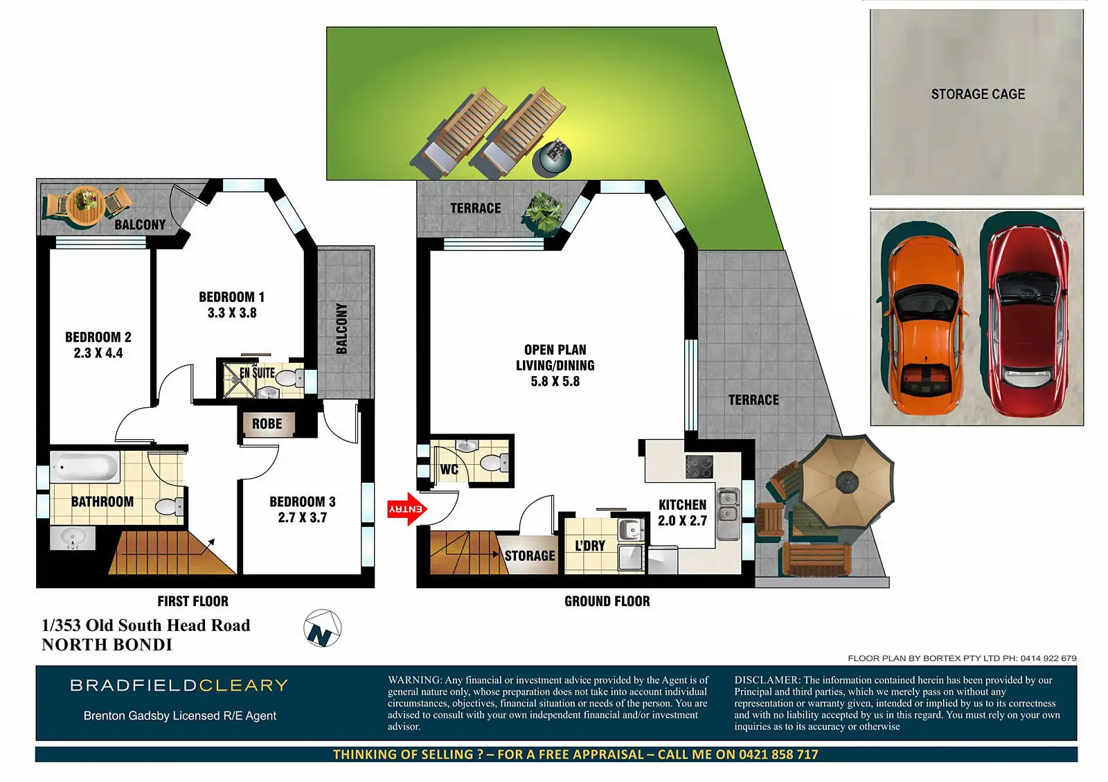 1/353 Old South Head Road, North Bondi Sold by Bradfield Badgerfox - image 1