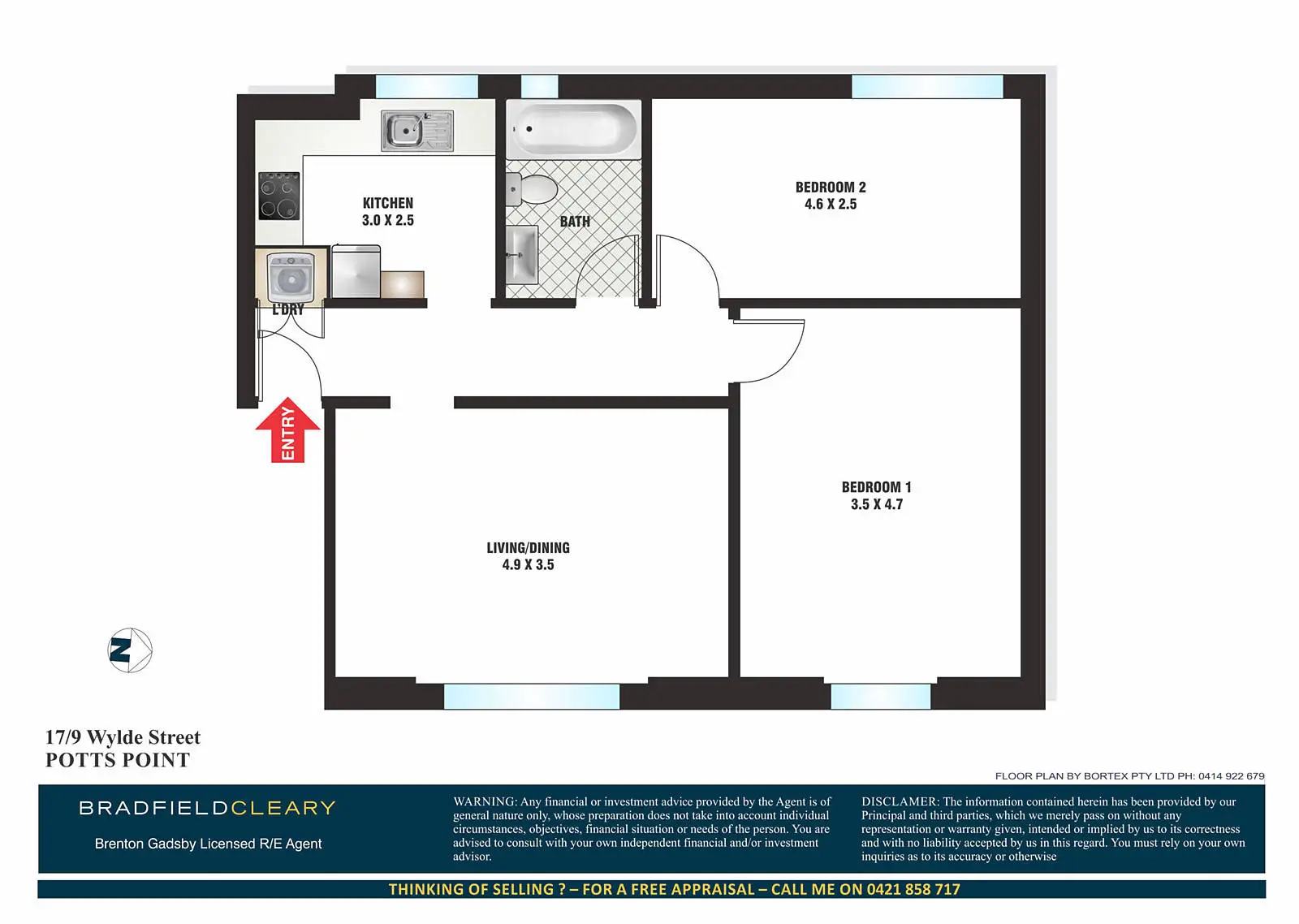 17/9 Wylde Street, Potts Point Sold by Bradfield Badgerfox - image 1