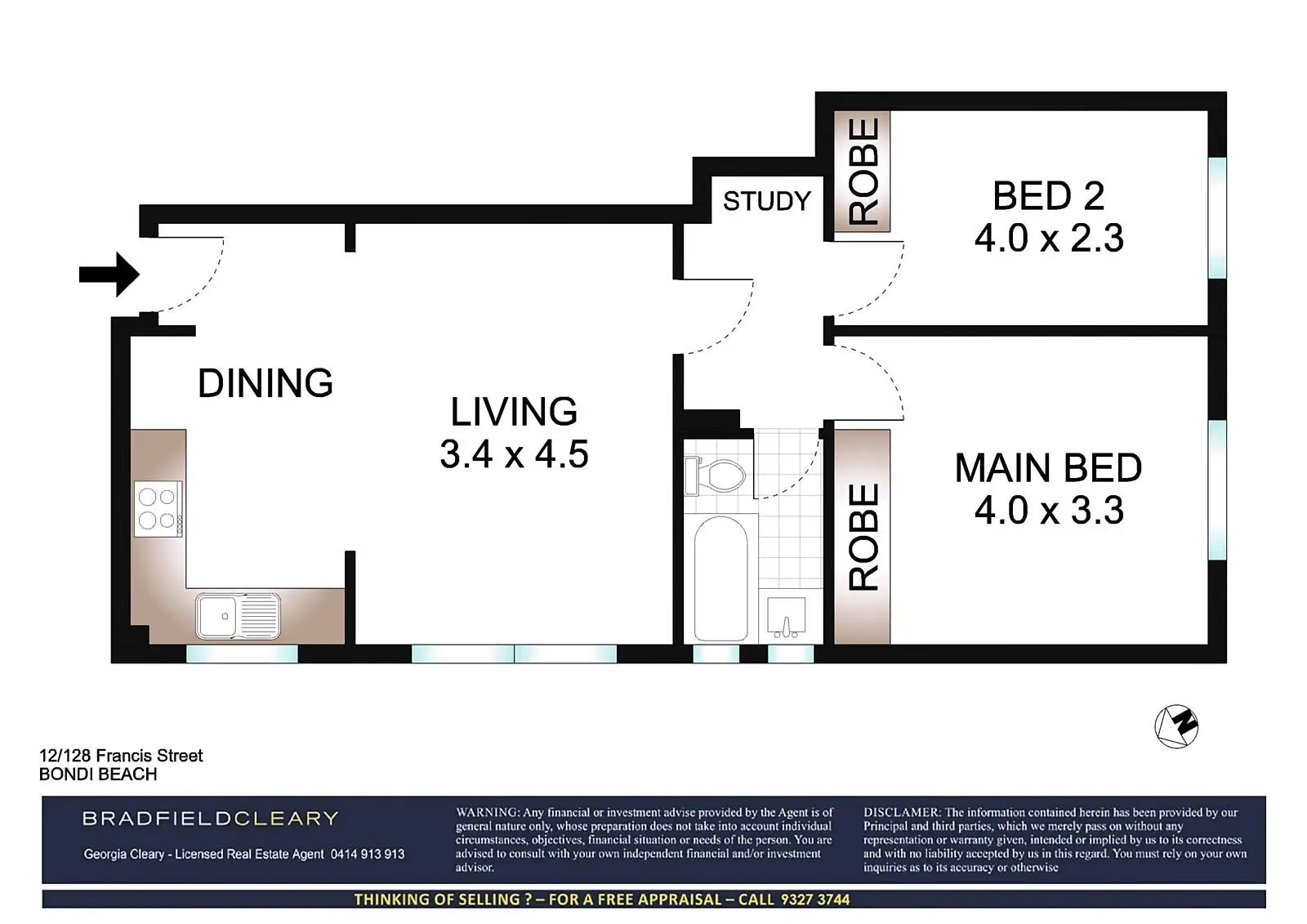 12/128 Francis Street, Bondi Beach Sold by Bradfield Badgerfox - image 1