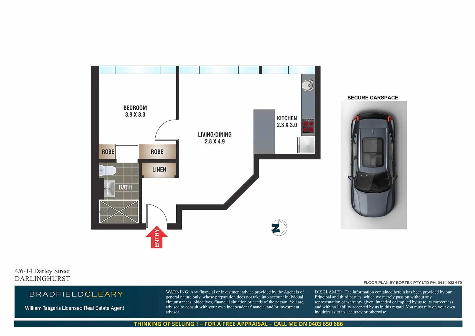 4/6-14 Darley Street, Darlinghurst Sold by Bradfield Badgerfox - image 1