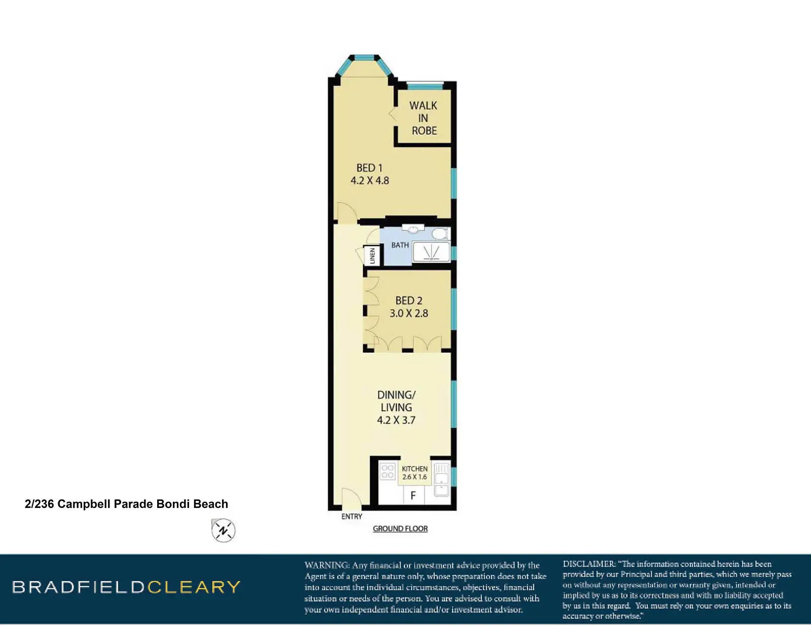 2/236 Campbell Parade, Bondi Beach Sold by Bradfield Badgerfox - image 1