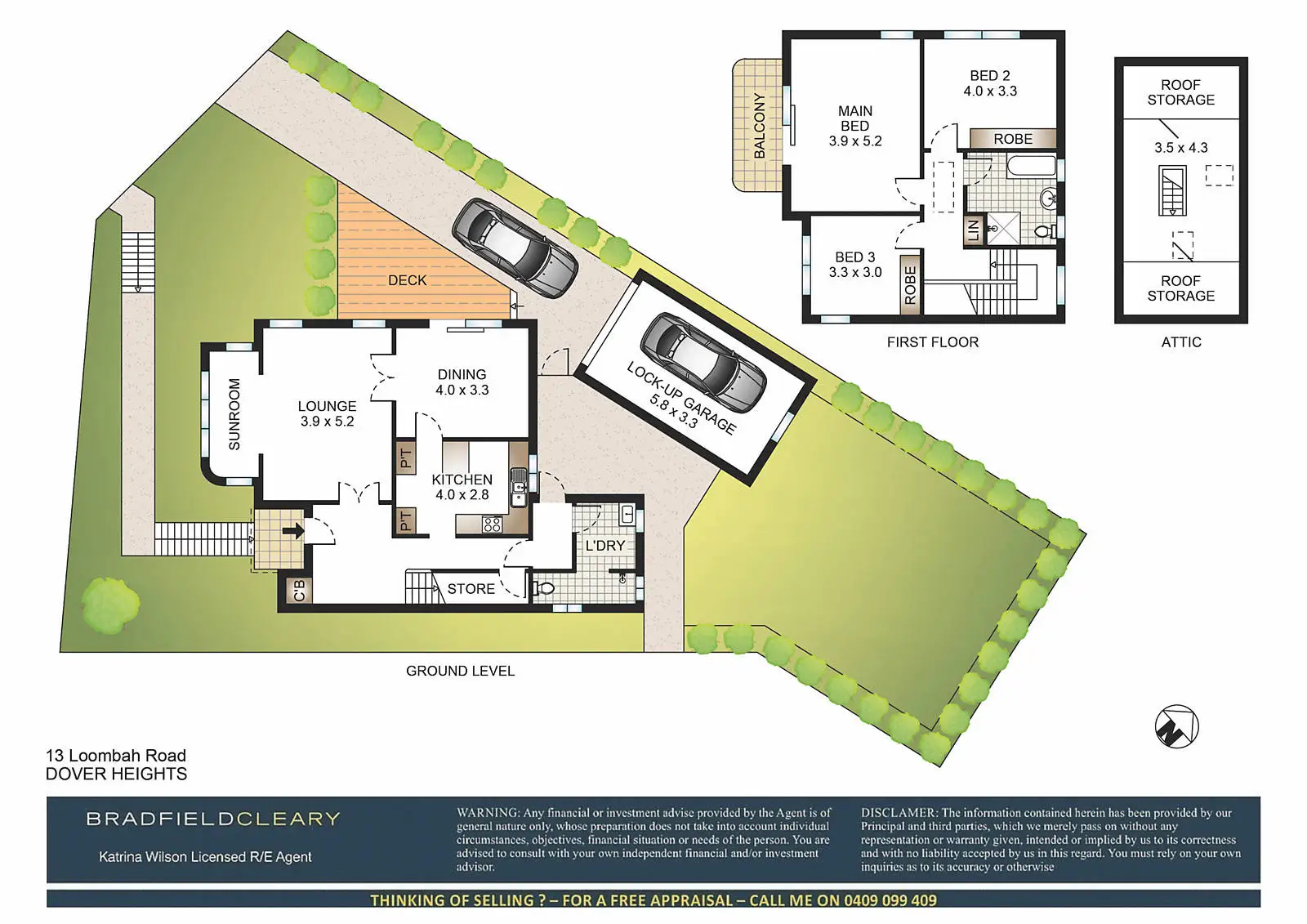 13 Loombah Road, Dover Heights Sold by Bradfield Badgerfox - image 1