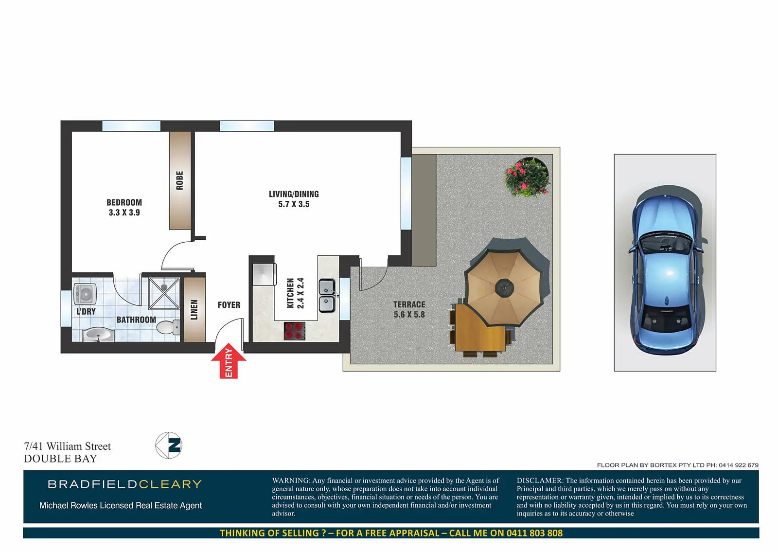 7/41 William Street, Double Bay Sold by Bradfield Badgerfox - image 1