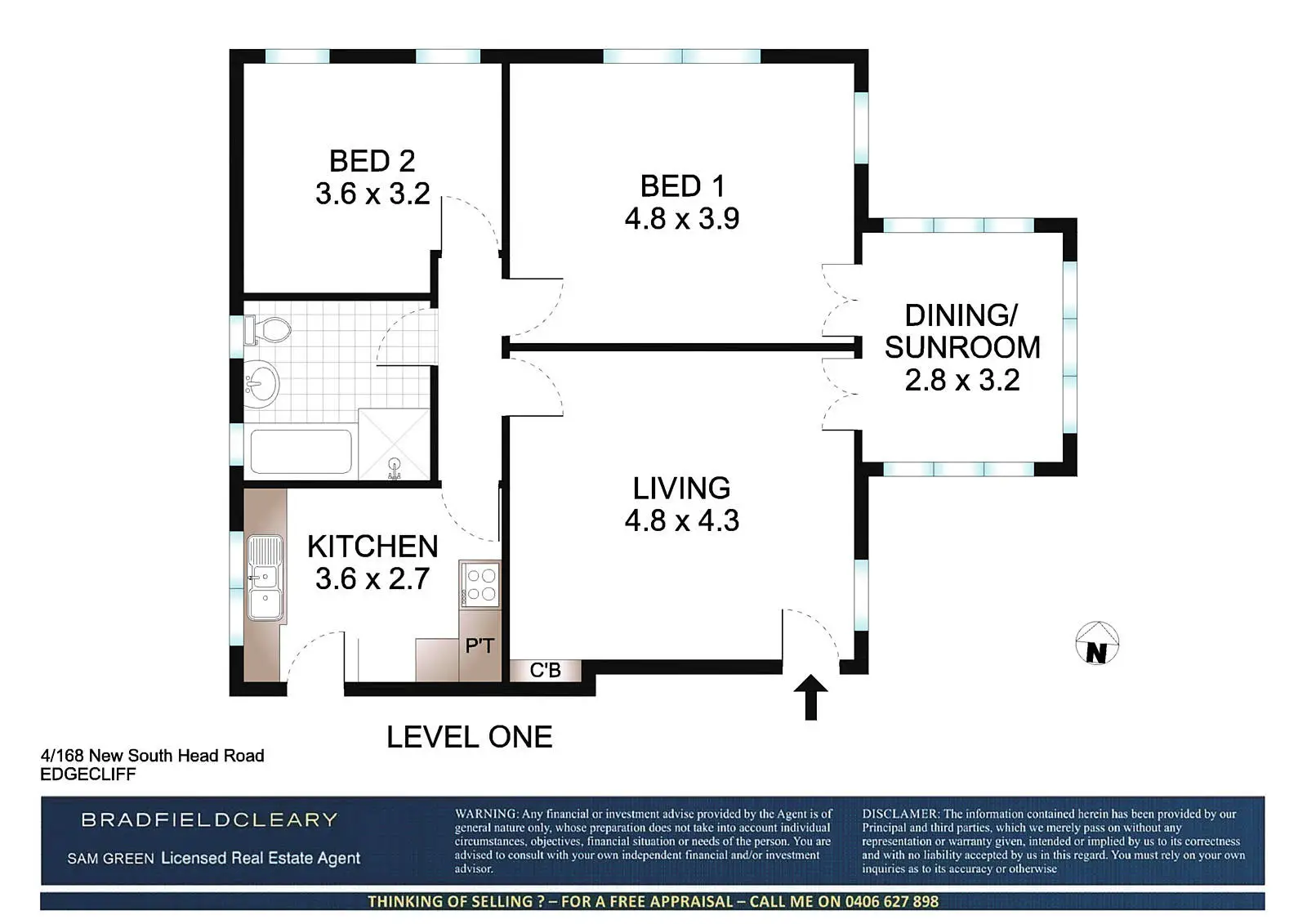 4/168 New South Head Road, Edgecliff Sold by Bradfield Badgerfox - image 1