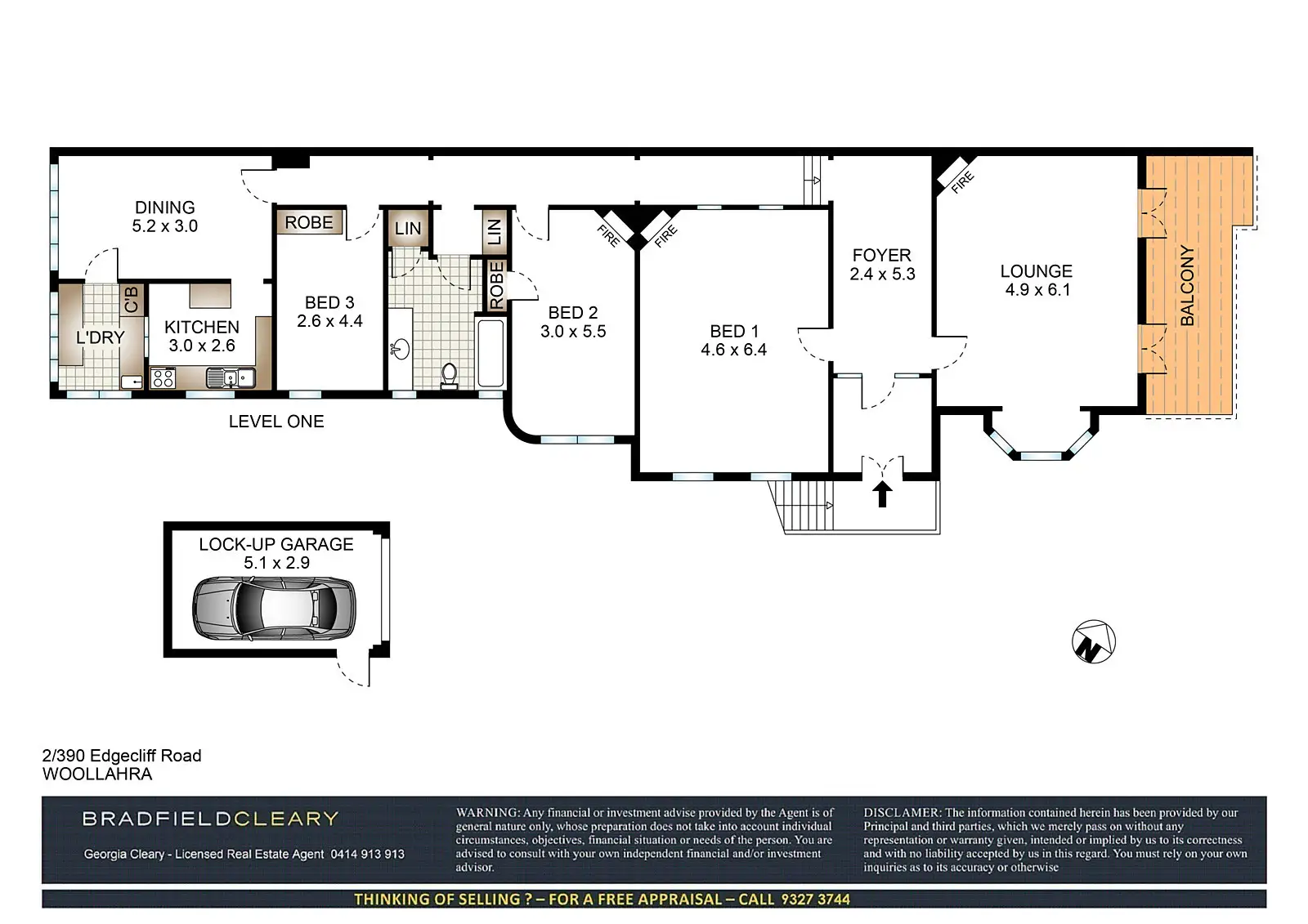 2/390 Edgecliff Road, Woollahra Sold by Bradfield Badgerfox - image 1