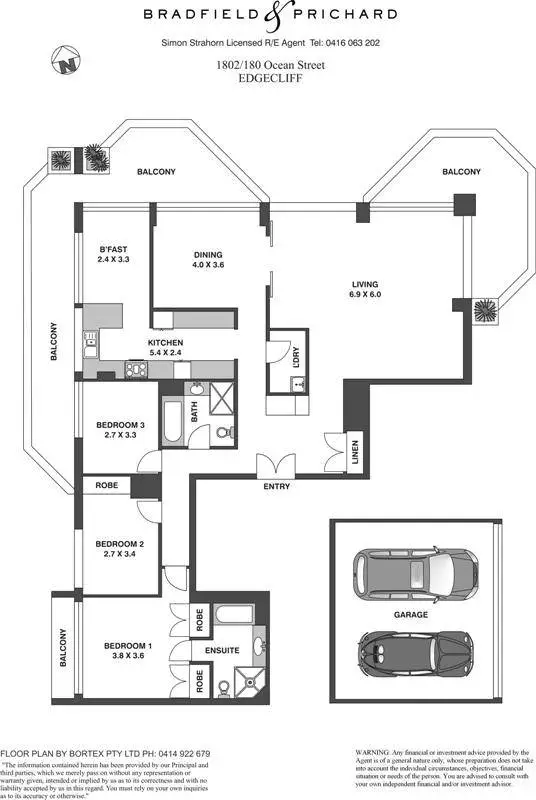 1802/180 Ocean Street, Edgecliff Sold by Bradfield Badgerfox - image 1