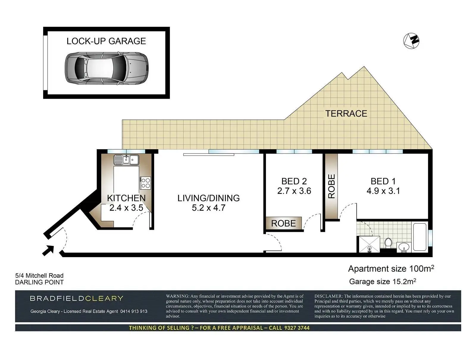 5/4 Mitchell Road, Darling Point Sold by Bradfield Badgerfox - image 1