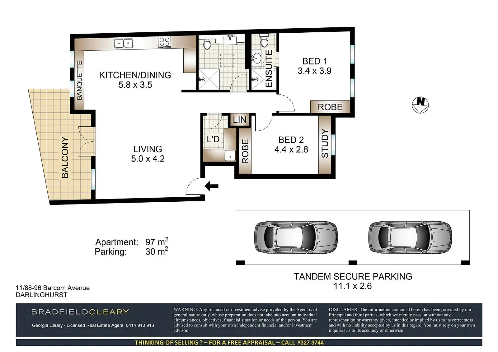 11/88-96 Barcom Avenue, Darlinghurst Sold by Bradfield Badgerfox - image 1