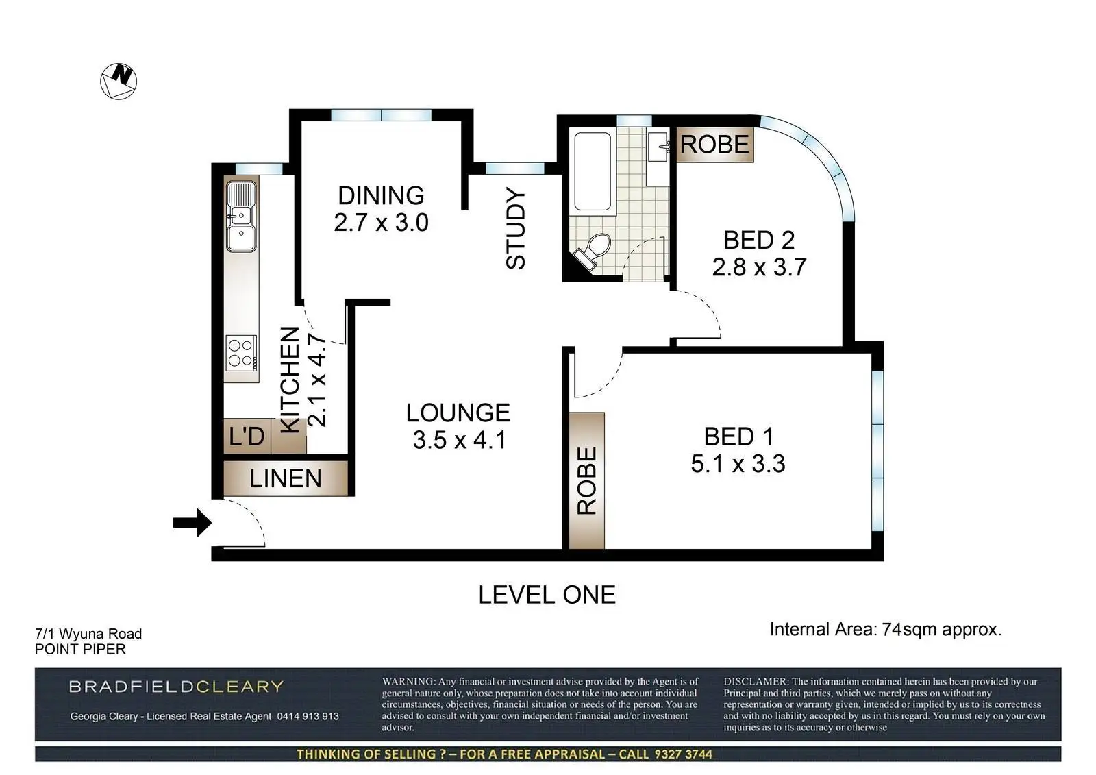 7/1 Wyuna Road, Point Piper Sold by Bradfield Badgerfox - image 1