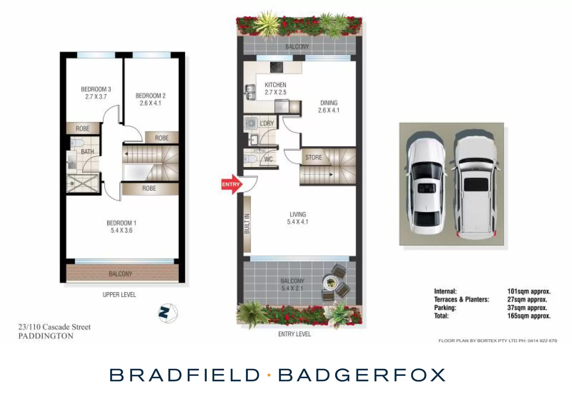 23/110 Cascade Street, Paddington Leased by Bradfield Badgerfox - image 1