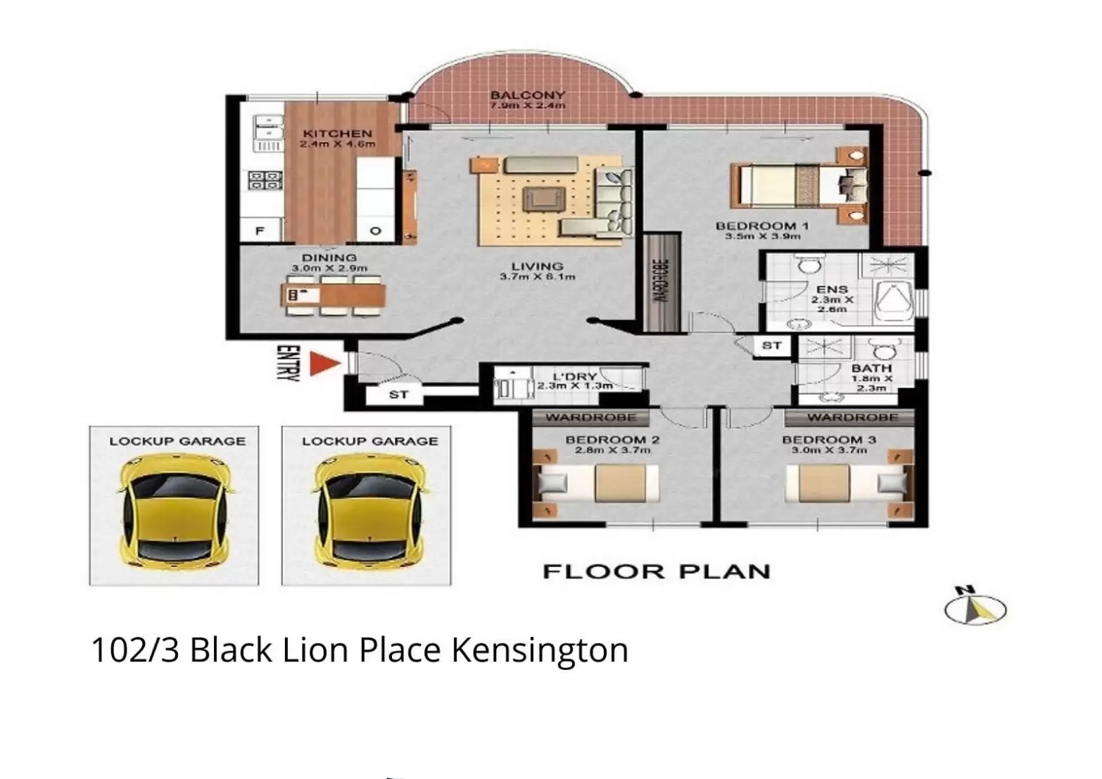 102/3 Black Lion Place, Kensington Leased by Bradfield Badgerfox - image 1