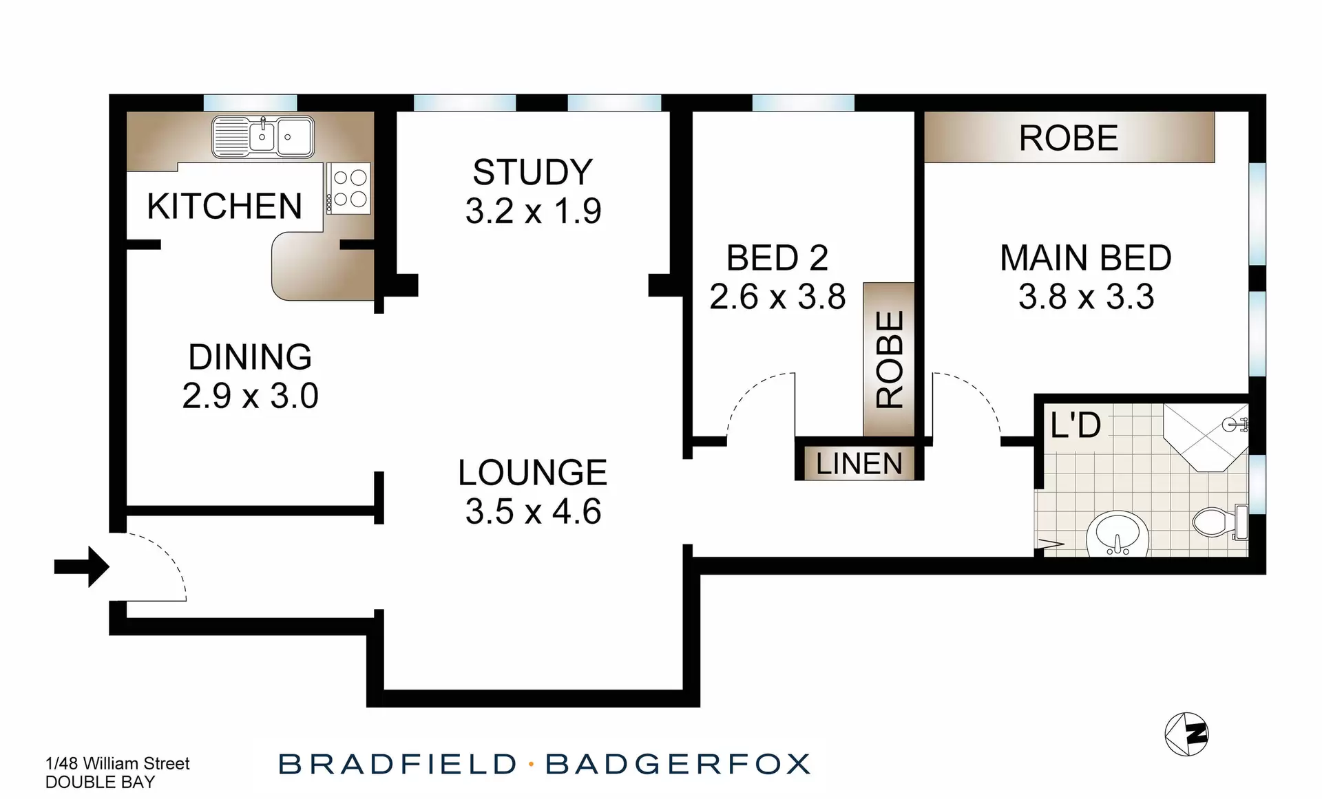 1/48 William Street, Double Bay Leased by Bradfield Badgerfox - image 1