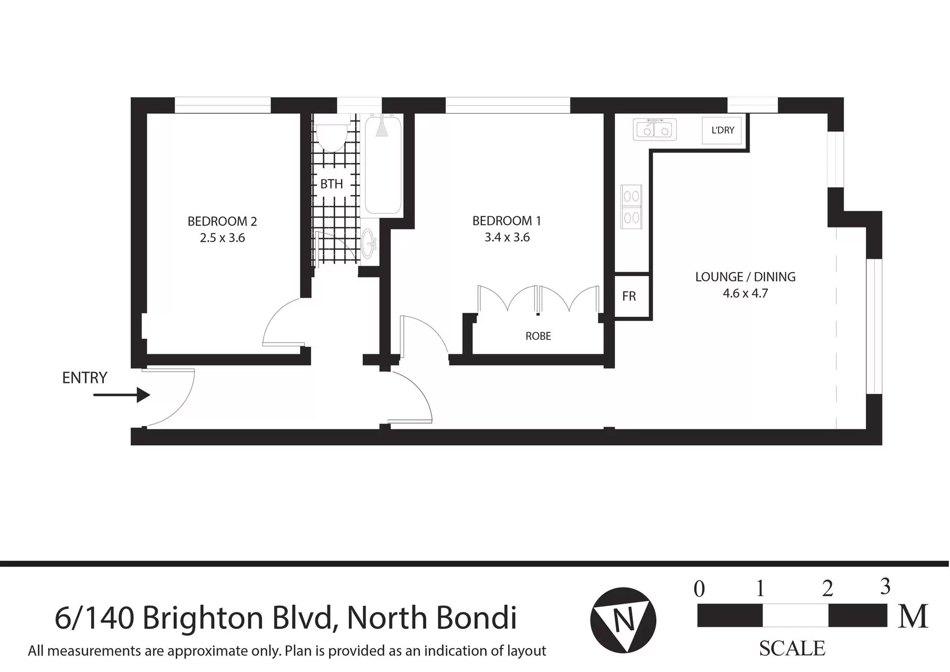 6/140 Brighton Boulevard, North Bondi Sold by Bradfield Badgerfox - image 1