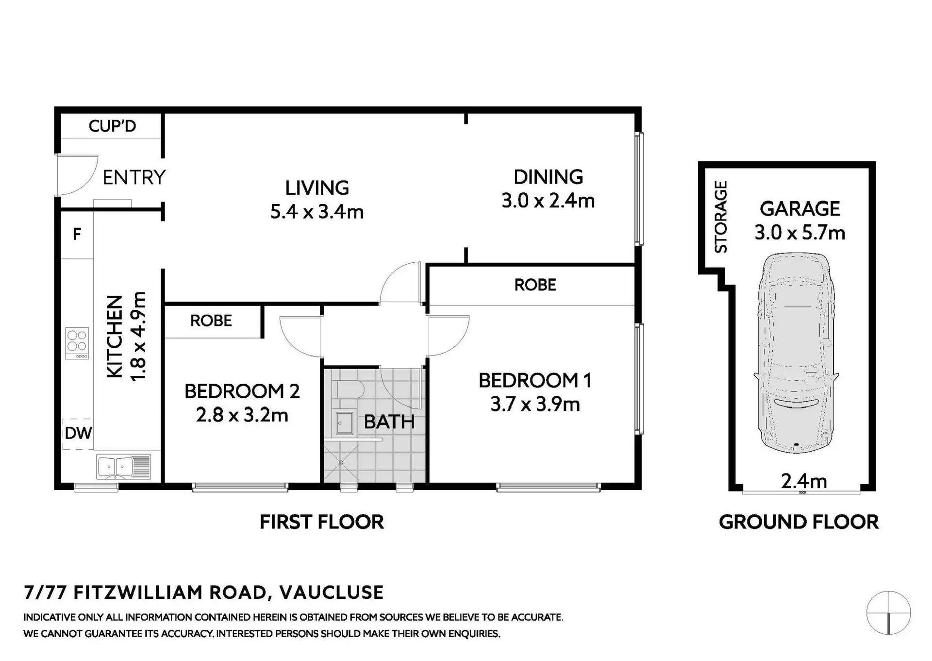 7/77 Fitzwilliam Road, Vaucluse Leased by Bradfield Badgerfox - image 1