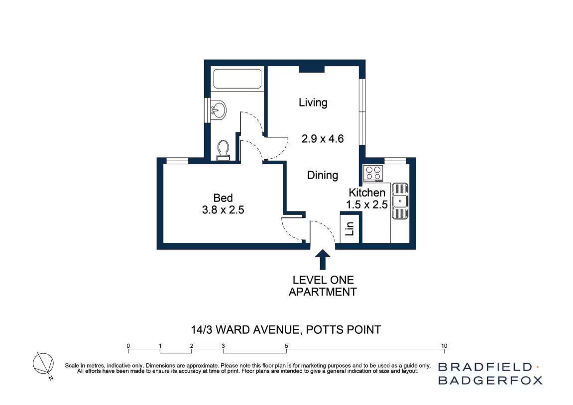 14/3 Ward Avenue, Potts Point Sold by Bradfield Badgerfox - image 1