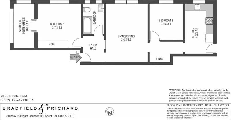 3/188 Bronte Road, Waverley Sold by Bradfield Badgerfox - image 1