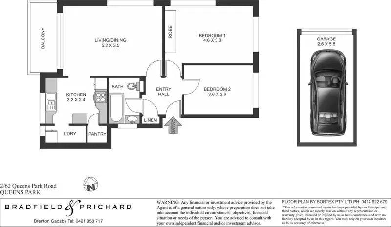 2/62 Queens Park Road, Queens Park Sold by Bradfield Badgerfox - image 1