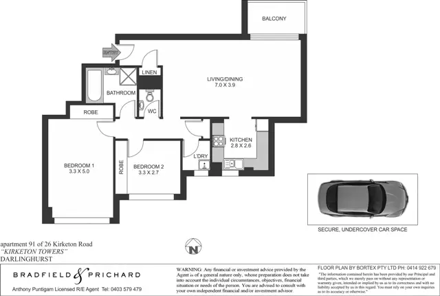 91/26 Kirketon Road, Darlinghurst Sold by Bradfield Badgerfox - image 1