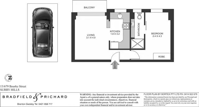 13/679 Bourke Street, Surry Hills Sold by Bradfield Badgerfox - image 1