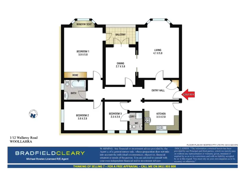 1/12 Wallaroy Road, Woollahra Sold by Bradfield Badgerfox - image 1